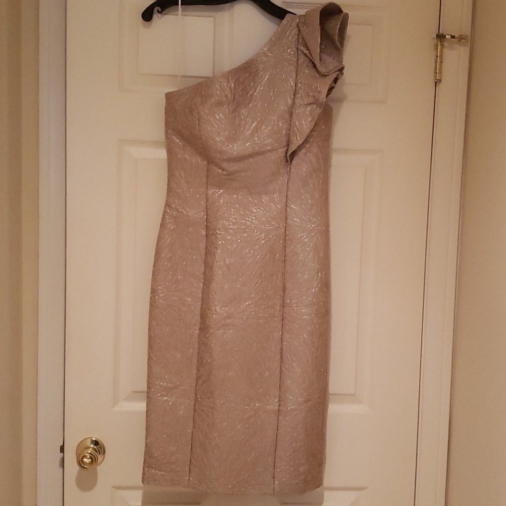 Alberto makali gold evening dress size 10